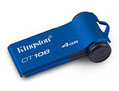 Εικόνα FLASH DISK KINGSTON 4GB DT108 BLUE