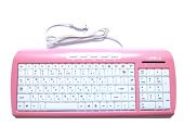 Εικόνα KEYBOARD LAMTECH MULTIMEDIA USB PINK