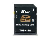 Εικόνα MEMORY CARD TOSHIBA SD 8GB HS CLASS4