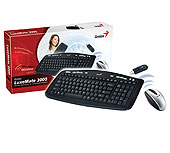Εικόνα KEYBOARD GENIUS OPTICAL WIREL.LXM3000BL