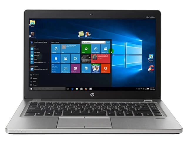 Εικόνα Ultrabook HP EliteBook Folio 9480m - Οθόνη 14" - Intel Core i5 4ης γενιάς 4xxxU - 8GB RAM - 180GB SSD - Webcam - Χωρίς οπτικό δίσκο - Windows 10 Pro