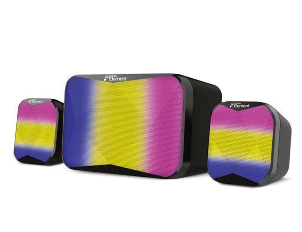 Εικόνα Ηχεία Υπολογιστή 2.1 Element SP-150 v2.0 - 11W RMS - AUX/3.5mm - Black RGB