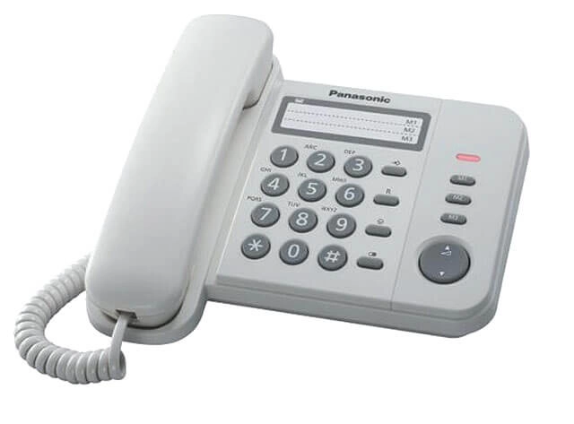 Εικόνα Ενσύρματο Σταθερό Τηλέφωνο Γραφείου Panasonic ΚΧ-TS520EX2 - Λευκό  
