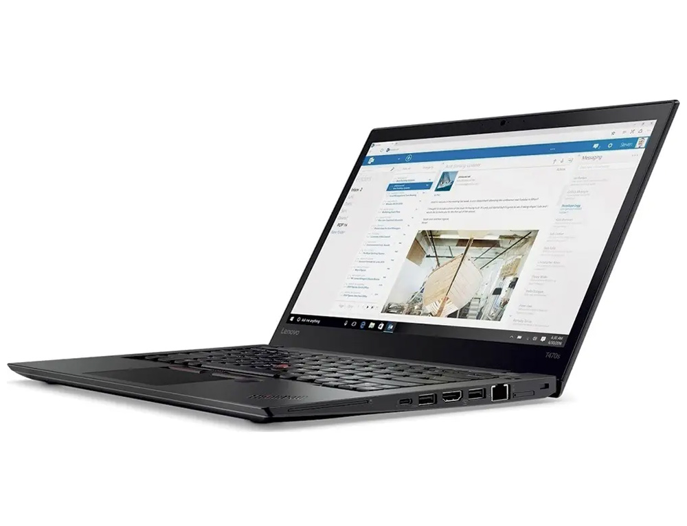Εικόνα Lenovo ThinkPad T470s - Οθόνη 14" -  Intel Core i5 7ης γενιάς 7xxx - 8GB RAM - 240 NVME SSD - Webcam - HDMI, USB-C, 3.5 mm - Windows 10 Pro