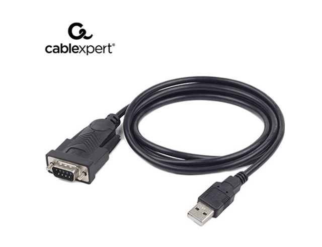 Καλώδιο Cablexpert (UAS-DB9M-02) USB-A σε RS232 9-pin male 1.5m - Μαύρο ...