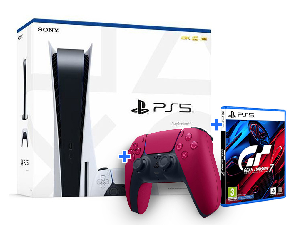 Sony Playstation 5 BluRay με χειριστήριο PS5 Dualsense λευκό