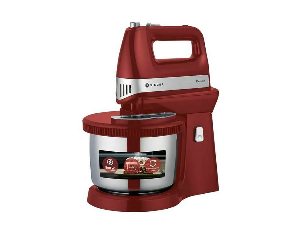 Μίξερ επιτραπέζιο Singer Deluxe SM-500 με ισχύ 500W, 5 ταχύτητες και ...