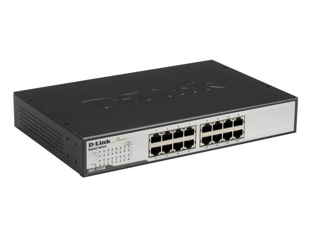 Switch D-Link (DGS-1016D) - L2, Unmanaged, 16x Ports, 10/100/1000 Mbps ...