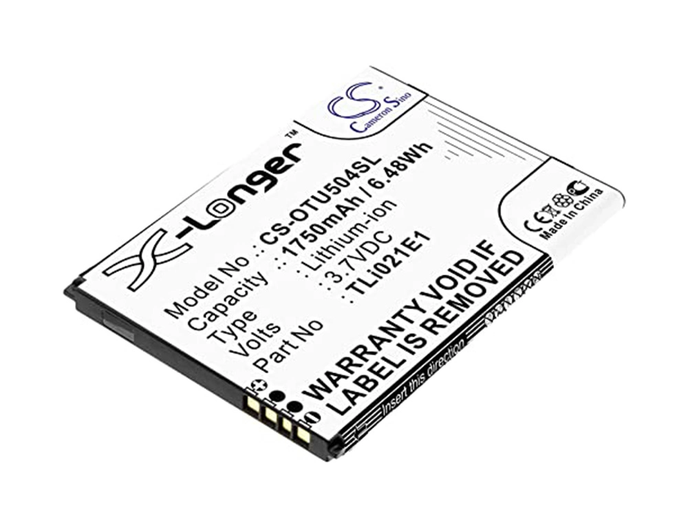 Εικόνα TLi021E1 Alcatel Battery Li-Ion 1750mAh (OEM) for Alcatel OT-5047U / U5 HD (Compatible)