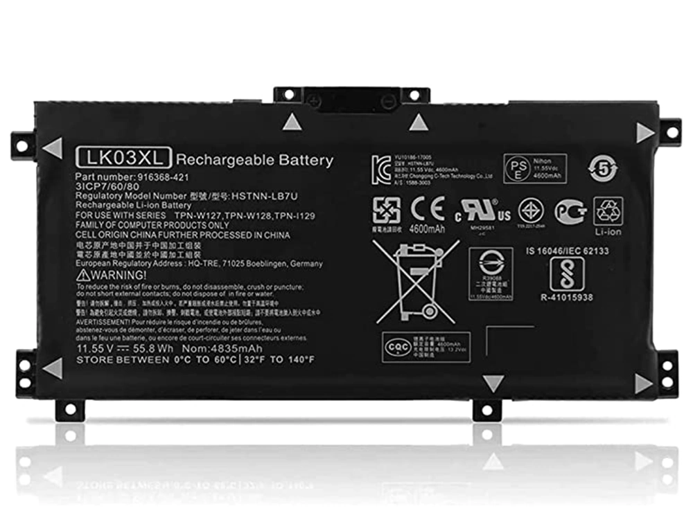 Εικόνα LK03XL HP Battery (Compatible) for Envy X360 15-BP,15-CN Series 55.8Wh L09280-855