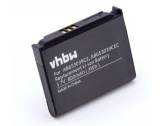 Εικόνα Battery AB653039CC for Samsung GT-M6710 GT-S3310 GT-S7330 SGH-A551 SGH-E950 SGH-E958 SGH-J208 SGH-L170 SGH-L770 SGH-L810 SGH-L810v SGH-U800 SGH-U808 SGH-U900 SGH-U900v SGH-U9 800mAh 3.7V