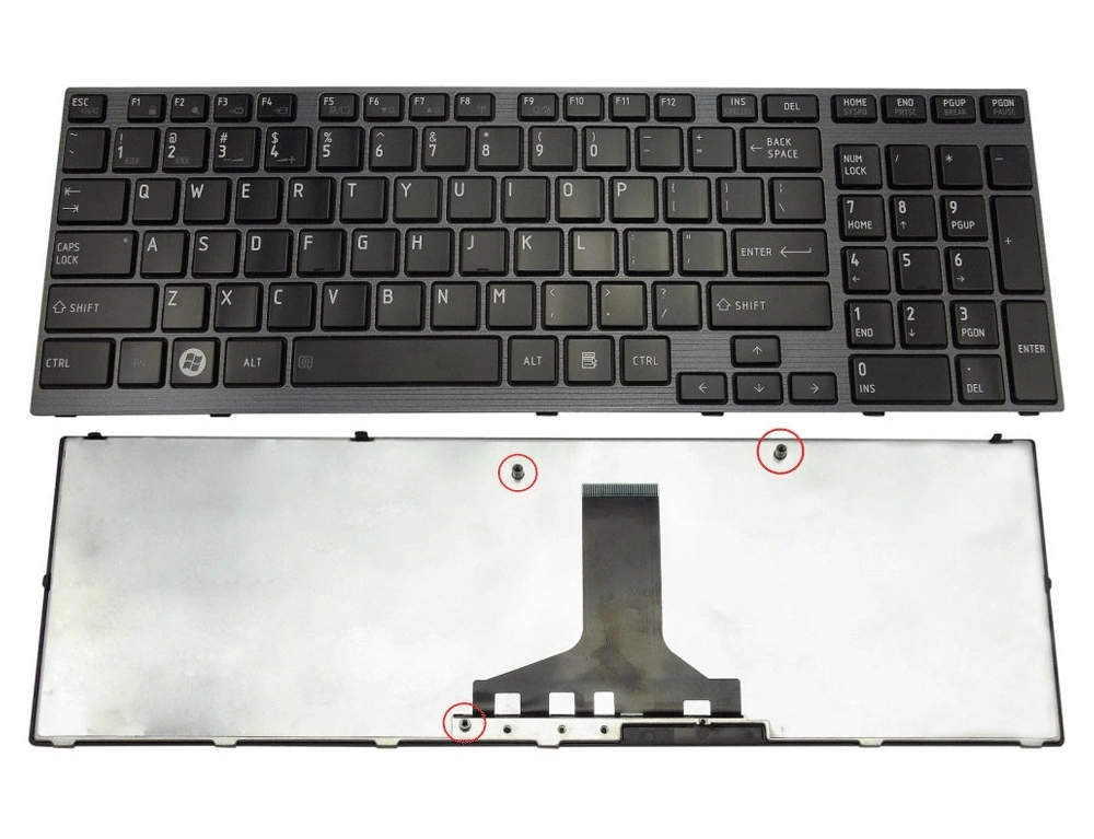 Εικόνα Πληκτρολόγιο Laptop για Toshiba Satellite P770, P755 - Black