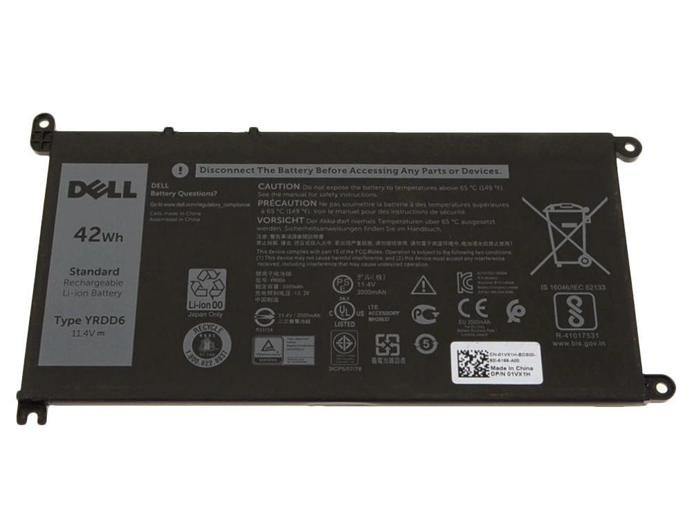 Εικόνα 1VX1H Dell Battery (Original) YRDD6 / VM732 / FDRHM / WJPC4 / JPFMR / 65N6H / CTGKT 42Wh