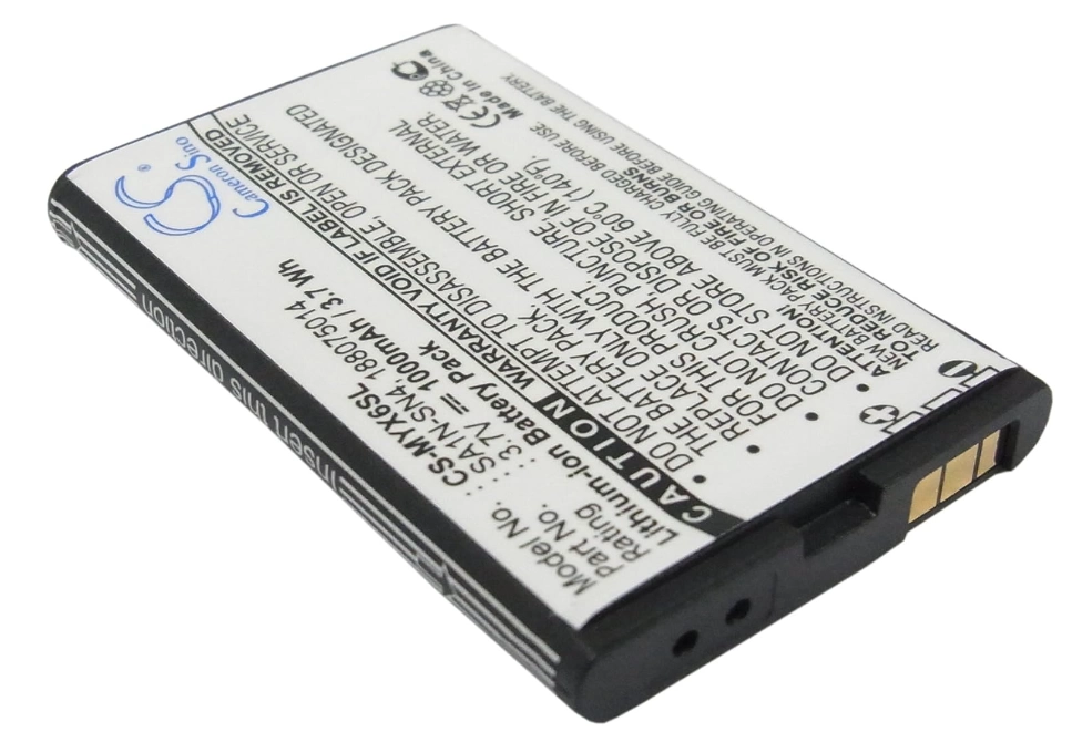 Εικόνα Battery for Sagem MY-X6, MY-X7, MYV-65, MYV-75, myX-T Plus, MYX6, MYX7, myXT Plus, OT260, OT290 1000mAh