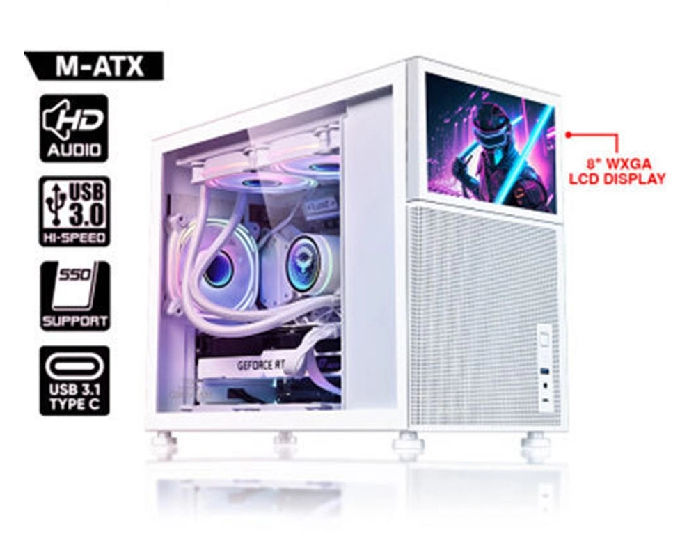 Εικόνα Gaming PC Case Armaggeddon Tessaraxx Corevision Midi-Tower - Micro ATX, Mini ITX - Λευκό