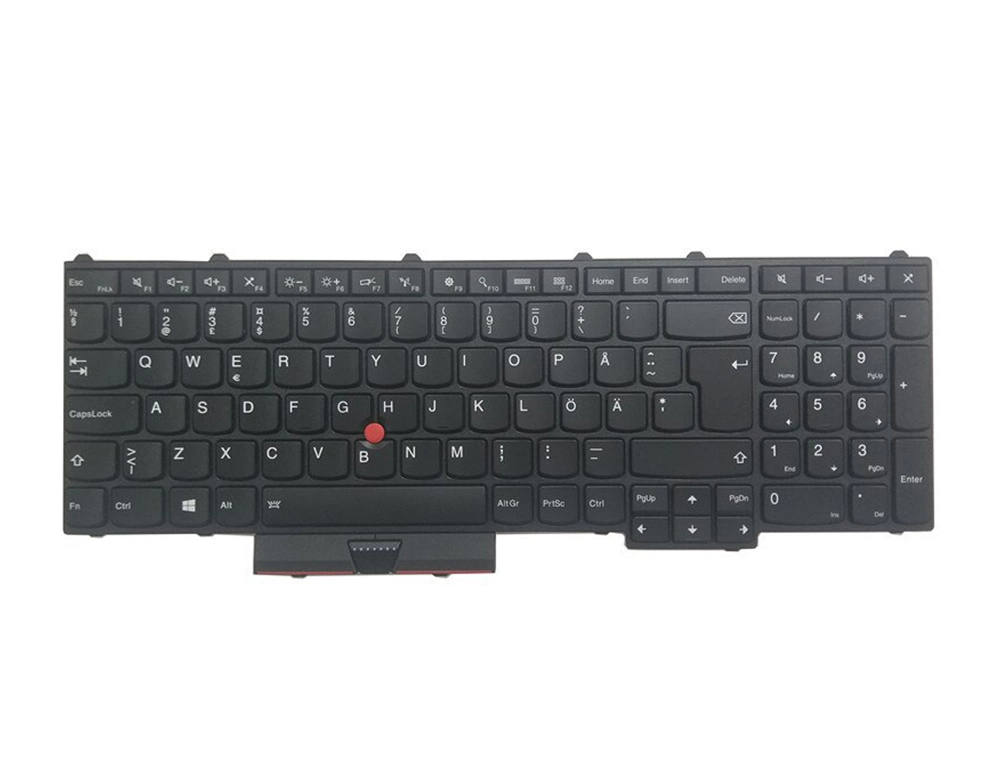 Εικόνα Keyboard Notebook for Lenovo P50 / P51 / P70 / P71 Series US / Backlit / Trackpoint- Black