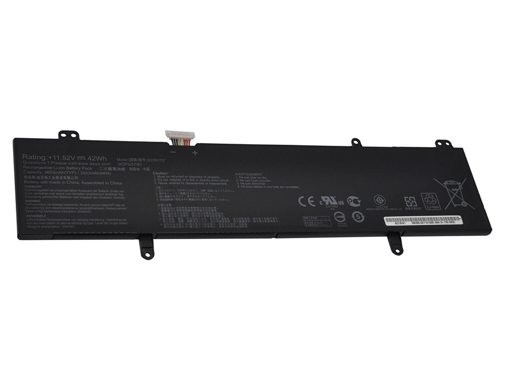 Εικόνα Μπαταρία Laptop Asus B31N1707 Για Asus VivoBook S14 Series - 42Wh 3653mAh