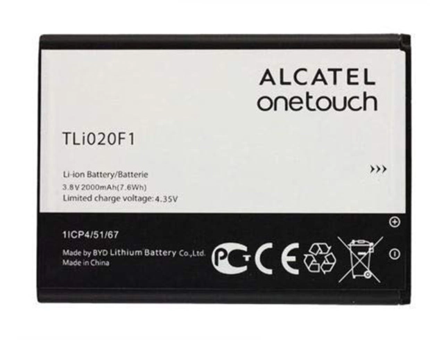 Εικόνα TLi020F1 / TLi018B2 / TLi020G1 / TLi019B1 / TLi019B2 Alcatel Battery 2000mAh (OEM) for Alcatel OT-7040 / 4037 / 5017 Series (Compatible)