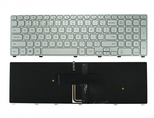 Εικόνα Dell Inspiron 17 7000 7746 7737 US Keyboard Silver with Backlit