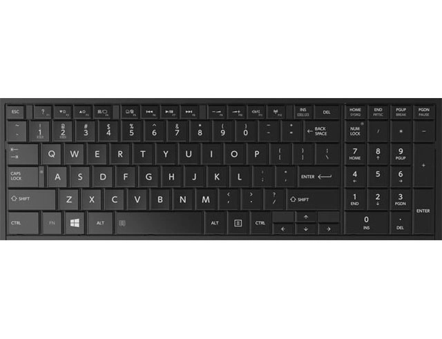 Εικόνα Πληκτρολόγιο laptop συμβατό με Toshiba C850 / C855 / C870 / L850 / L855 / L870 Series / UK Black