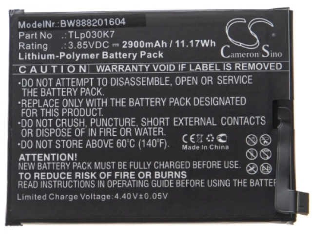Εικόνα TLp030K7 Alcatel battery (Compatible) for 1S,OT-5024D 2900mAh