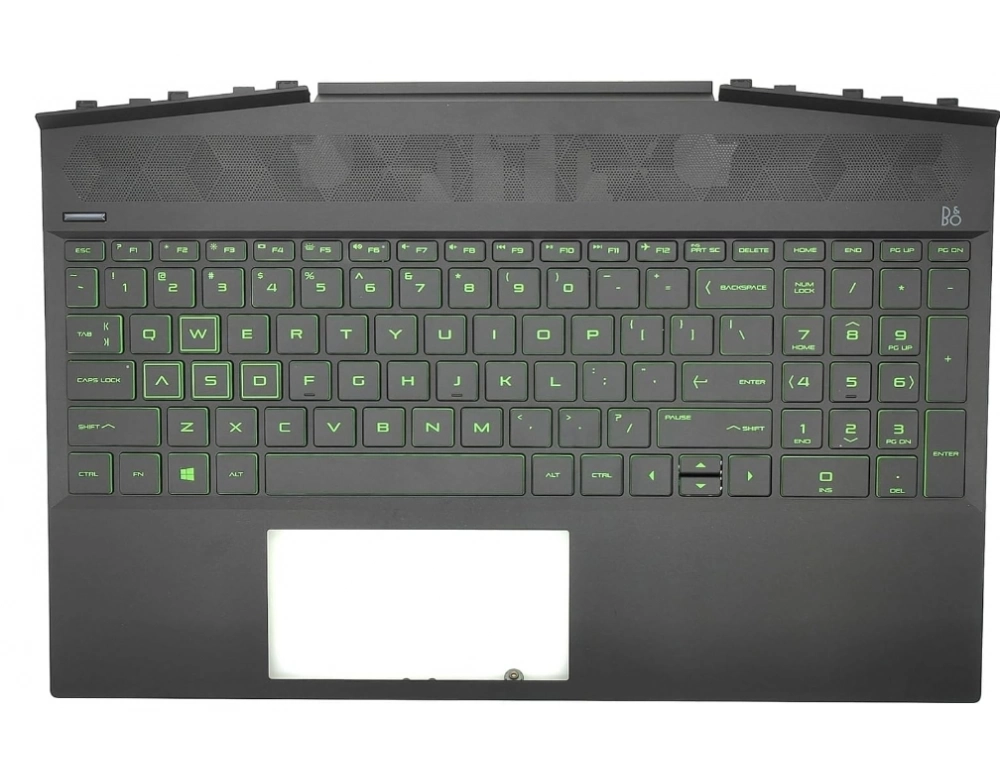 Εικόνα Palmrest Cover+Keyboard HP 17-CD Pavilion Series Acid Green Backlit L58645-001 US